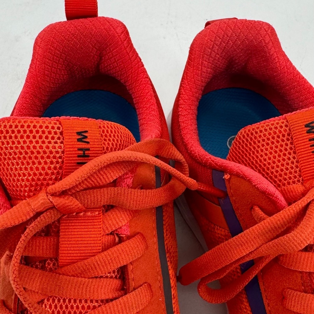 WHITIN Wide Toe Box Zero Drop MENS Orange Red Lace Up Road Running Shoes SIZE 9 - Picture 6 of 15